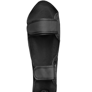 Protège-tibias MMA unisexe pour adultes en cuir brillant, avec fermeture auto-agrippante, prix de gros - Product Image 6