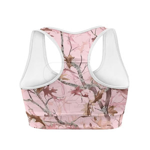 Soutien-gorge de sport pour femme en matériau écologique de qualité supérieure, sublimation, haute élasticité, structure dorsale élégante, vêtements de yoga chauds - Product Image 1