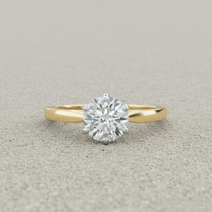 แหวนหมั้นสโตนเวลส์ ทิวลิป โซลิแทร์ ทำจากทองคำแท้ |   สำหรับผู้ได้รับการรับรอง |   เพชรแล็บโกรว์แบบฝังขา |   ด้ามมีดคม - Product Image 5