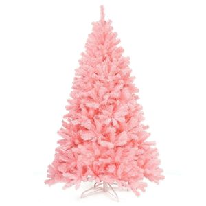 Albero di Natale Rosa 180 cm (6ft) con 1036 Rami Realistici, Albero in PVC per Esterni, Ideale per un'Atmosfera Festiva Personalizzata - Product Image 3