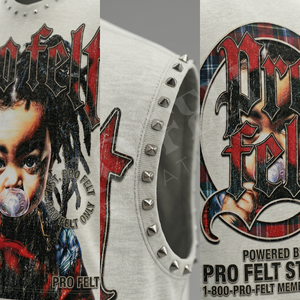 Customized Graphic Design Own Brand Name Printed Sleeveless Tank Top Streetwear Punk Rivet O Neck Fashion Trendy Style T Shirts - Product Image 4