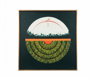 Peinture artisanale Équilibre Divin, Œuvre d'art paysagère originale moderne, Scène peinte à la main sur toile - Product Image 3