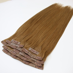 APOGROUP Extensions de cheveux à clipser sans couture 100% cheveux humains vierges vietnamiens Remy, aspect naturel, toutes couleurs, 10 pouces, double épaisseur, pointes épaisses, Hanoi - Product Image 3