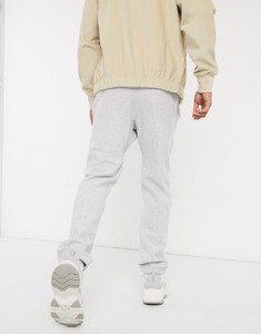 <b>Men's</b> Light Gray Elastic Waist Sweatpants With Side Pockets Casual Midweight Cotton Joggers Autumn Wear - Product Image 2