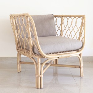 Rattan sofa chair modern design furniture for lounge living room accent hand-crafted sofas - Product Image 1