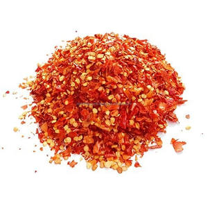 Capsicum Annuum Pimienta roja triturada Lal Mirchi Copos de chile rojo Copos de Pimiento dulce seco Especias de pimentón Especias indias tradicionales - Product Image 1