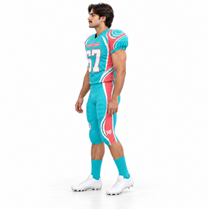 Jersey de Fútbol Americano Personalizado, Transpirable, Antibacterial, de Spandex/Poliéster, con Nombre, Número y Logotipo del Equipo, Ecológico - Product Image 2