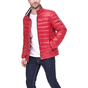 Men’s Fashion Leather Look Puffer Jacket Warm Winter Hooded Coat <b>Fur</b> <b>Trim</b> Casual Outdoor Quilted Jacket OEM Manufacturer - Product Image 2