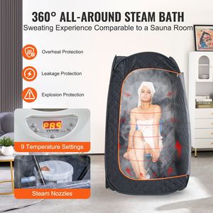 Sauna a Vapore Terapeutica Compatta e Portatile da 1200 Watt per Casa con Coperta, Sedia e Borsa per il Trasporto, Benefici Detox - Product Image 3