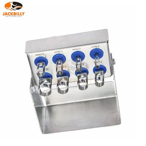 Premium Stainless Steel Dental Implant Trephine Drills <b>Kit</b> 8pcs Bone Cutting Burs Set <b>Polished</b> Surface CE Oral Surgery Medic - Product Image 2