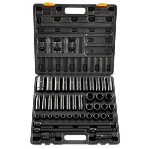 Set di 43 Chiavi a Bussola a Impatto da 1/2 Pollice con Assortimento di Bussole a 6 Punte M Standard per Uso Professionale - Product Image 2