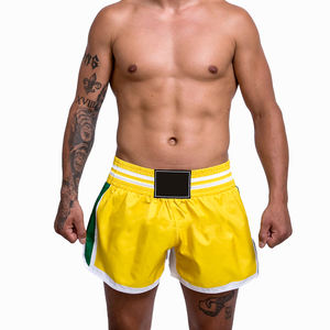 Pantalones Cortos de Boxeo y Muay Thai Premium Totalmente Personalizados para Hombre, Logotipo Personalizado, Ligeros, Transpirables, de Spandex y Poliéster, Suministro OEM - Product Image 1