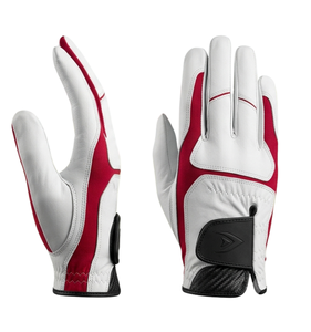 Leather Feel Sample Support Custom Label Embroidery Cabretta Men'S Ladies White Leather Left One Right Hand Easy Grip <b>Light</b> - Product Image 3