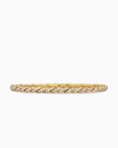 Pulsera de tenis de plata chapada en oro de 4 quilates para mujer, con diamantes cultivados en laboratorio de corte brillante, color DEF, 18 gramos, venta al por mayor de joyería fina. - Product Image 2