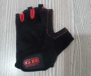 Gants de musculation Geo Brothers en vinyle de haute qualité, antidérapants, extensibles, légers, respirants, demi-doigts, avec boucle - Product Image 1
