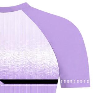 Lavender White Raglan <b>Sports</b> <b>Jersey</b> Short Sleeve Crew Neck Breathable Athletic Training Team Uniform Performance Sportswear - Product Image 4