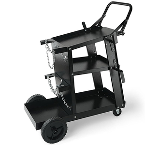 Industrial Heavy Duty Four-Wheel Welding Cart with Gas Cylinder Holder | MIG Welding <b>Trolley</b> OEM Manufacturer GARWMW000 - Product Image 5