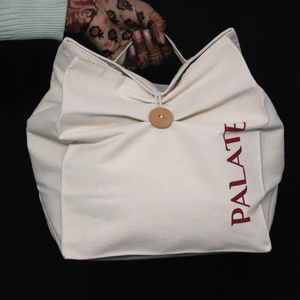 ถุงช้อปปิ้งผ้าฝ้ายพิมพ์ลายคุณภาพสูง 100% แบบมีกระดุมเก๋ไก๋ ขายส่ง - Product Image 5