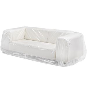 Copertura per Divano in Plastica Trasparente Resistente, Spessore 4 Mil, Copertura per Trasloco Resistente all'Usura con Design ad Ampia Apertura, Coperture per Mobili - Product Image 1