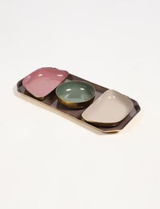 Oval Wooden Serving <b>Plate</b> With Handpainted Floral Design Bohemian Style Plant Pattern <b>Decorative</b> Dish - Product Image 5