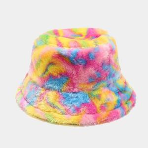 Spring Summer Washed Retro Style Tie Dyeing Breathable <b>Bucket</b> Cap <b>Reversible</b> <b>Bucket</b> <b>Hat</b> Outdoors Sunscreen <b>Hat</b> Fishing Cap - Product Image 3