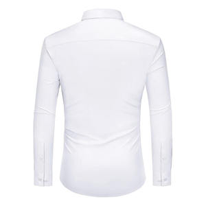 Camisas de Vestir para Hombre, con Cuello Camisero, Elásticas en 4 Direcciones, Manga Larga, Corte Entallado, con Botones, Transpirables, Casuales - Product Image 2