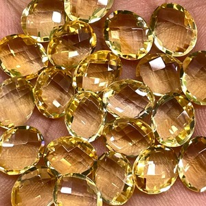 ซิทรินธรรมชาติ 11x9 มม. รูปไข่ทรงบริโอเลต ไม่ผ่านการปรับแต่ง ราคาขายส่ง - Product Image 5