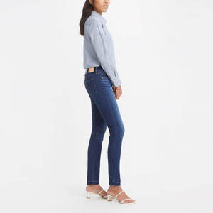 Jean cargo en denim pour femme, coupe droite, taille haute, style sportif, respirant, effet peint, 100% polyester, personnalisable, vente en gros - Product Image 2