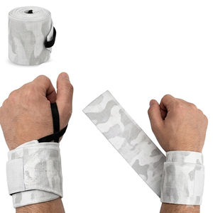 Bandes de poignet en coton pour la musculation, entraînement croisé, 100% coton, bandes de poignet robustes pour soulever des poids, bandes de poignet en coton pour deadlift - Product Image 2