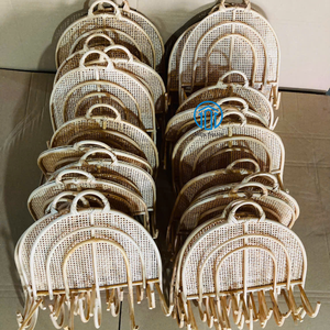 Best Selling Rainbow Shape Rattan <b>Wall</b> Hanging Hooks Sustainable Kids Room Decor Wholesale Bulk Supplier For Nursery Organizer - Product Image 4
