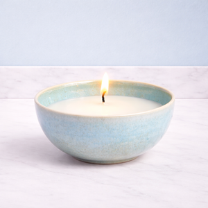 Pure Ivory Ceramic <b>Candle</b> Vessel Wide Bowl Thick Durable Heat Resistant Smooth Gloss Finish Single Wick Luxury Home Decor - Product Image 2