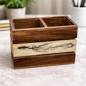 Wooden Cutlery Spoon Holder & Pen Stand - Product Image 6