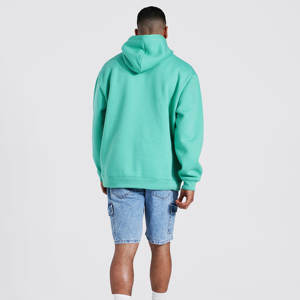Sweat à capuche surdimensionné pour homme en coton 100% écologique de haute qualité, 240g, imprimé à l'écran avec logo personnalisé, brodé - Product Image 3