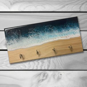 Luxury Wooden Wall <b>Key</b> Organizer with Premium Metal Hooks for Modern Homes - Product Image 6