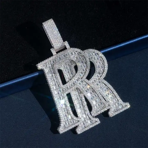 Colgante de Acero Inoxidable Chapado en Oro de 14K con Cristal Ovalado Cultivado en Laboratorio, Certificado IGI, con Espacio para Foto, Estilo Hip Hop, Unisex - Product Image 4