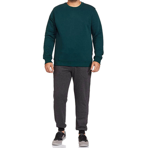 Wholesale Winter Solid Heavyweight Cotton Blank Thick Unisex Sports Crewneck Sweatshirt Custom Men's 1/4 Zip Hoodies - Product Image 3