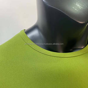 Camisetas de Color Verde Claro para Hombre, Ropa de Manga Corta con Cuello Redondo, Estilo Urbano de Verano, OEM, Personalizadas, de Algodón de Alta Calidad - Product Image 4