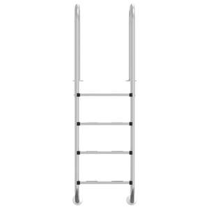 Grande échelle de piscine durable en acier inoxydable 304, finition argentée - Product Image 3