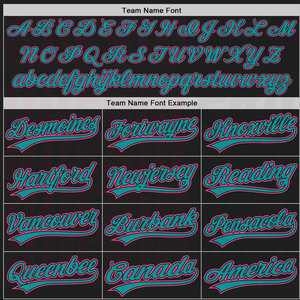 Camiseta de béisbol de poliéster para hombre, juvenil, personalizada, uniformes de softbol, camiseta de béisbol impresa, personalizada, negra, rosa, verde azulado, auténtica - Product Image 4