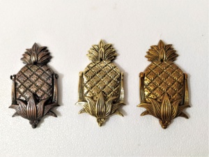 Aldaba de puerta de piña de latón de alta calidad, herrajes de Metal indios hechos a mano, aldaba de puerta pulida a granel al por mayor - Product Image 2