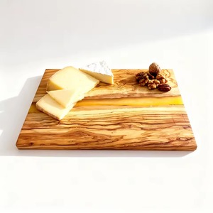 Tabla de Cortar de Madera de Olivo, Bloque para Servir Charcutería, Duradera, Antideslizante, Apta para Lavavajillas, Rectangular, 1.5 cm - Product Image 1