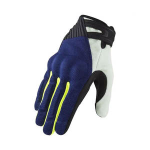 Guantes de Motocicleta de Cuero con Acolchado de Gel, Antivibración en la Palma, Transpirables, Cómodos, con Pantalla Táctil, para Conducción Deportiva - Product Image 3
