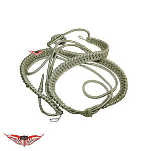 Cordon d'épaule uniforme de qualité supérieure, aiguillettes torsadées avec embout argenté métallique - Product Image 4