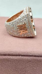 Elegante Anillo de Plata de Ley con Moissanita de Corte Brillante y Engaste de Bisel, Estilo Hip Hop, Joyería Fina de Lujo para Promesa Nupcial, Regalo para Mujeres y Hombres - Product Image 2