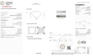 Diamant jaune de laboratoire certifié IGI, taille princesse, pureté VVS, qualité supérieure, pour la fabrication de bijoux, prix de vente en gros - Product Image 2