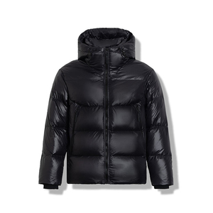 Veste d'hiver matelassée réversible, coupe-vent, écologique, grande taille, légère et chaude, noire, en polyester, style streetwear - Product Image 4