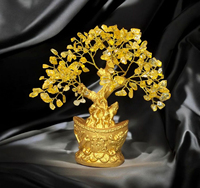 Arbre Bonsaï Feng Shui en Cristal de Guérison Fait Main (Quartz Rose, Améthyste) – Technique Mosaïque, Décoration de Luxe pour la Maison, Reiki Chakra – Vente en Gros