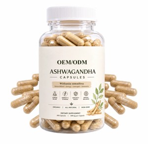 Cápsulas de Extracto de Ashwagandha Premium OEM ODM 500mg, Suplemento de Ashwagandha de Alta Potencia para el Alivio del Estrés y Apoyo Energético - Product Image 1