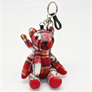 Porte-clés ours en peluche personnalisé, petit ours à carreaux, pendentif de sac en forme d'ours en peluche, mini porte-clés ours en peluche - Product Image 6