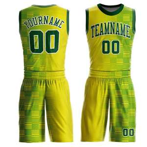 Ensemble d'uniformes de basketball profilés - Maillot en tissu mesh à col en V et short - Vêtements de sport respirants haute performance unisexe pour adultes personnalisables - Product Image 5